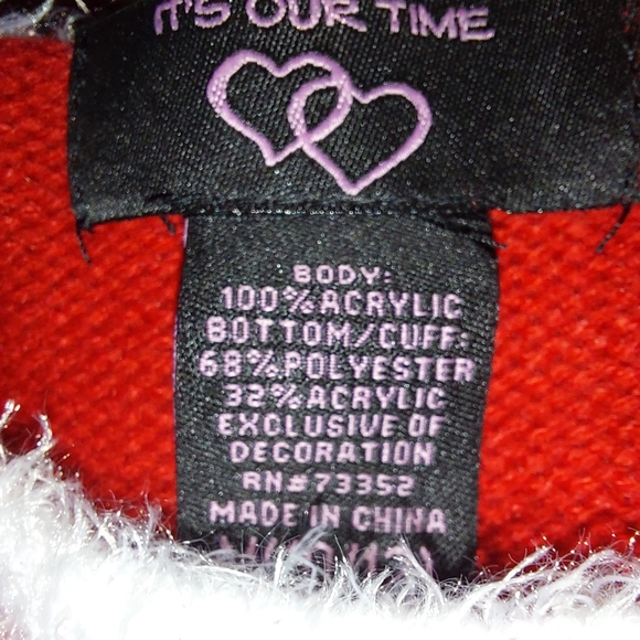 SANTA GIRLS 2 PIECE SWEATER DRESS / CAP NWT - Picture 2 of 13